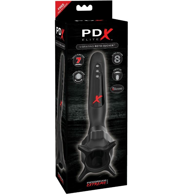 PDX ELITE - ESTIMULADOR CON VIBRACIÓN Y ONDAS ESTIMULADORAS ROTO-SUCKER - Imagen 2